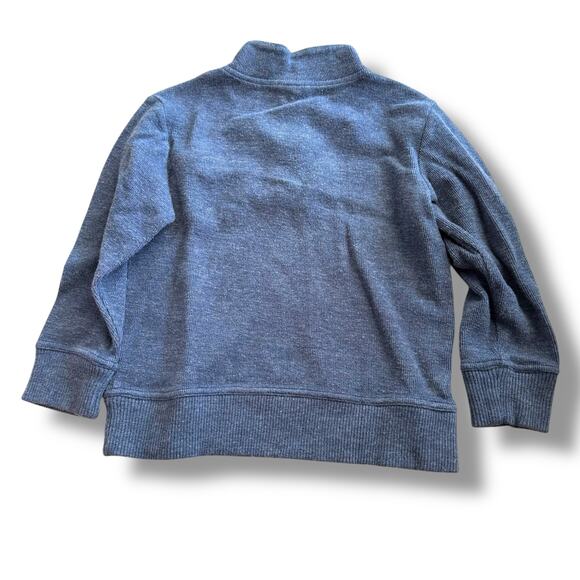 Crazy 8 Boys Pocket Pullover‎ Heather Navy Blue Size S 5-6 Ribbed Knit - Picture 5 of 8